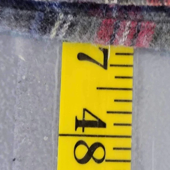 Vintage LL Bean Night Shirt Adult Medium Red Plaid Sleep Gown Flannel Mens PJs - Picture 9 of 10